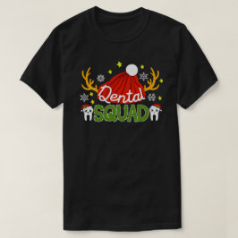 Camiseta Xmas do Assistente Dental de Papais noeis de Esqua