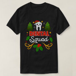Camiseta Xmas do Assistente Dental de Papais noeis de Esqua
