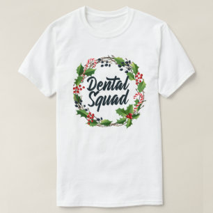 Camiseta Xmas do Assistente Dental de Papais noeis de Esqua