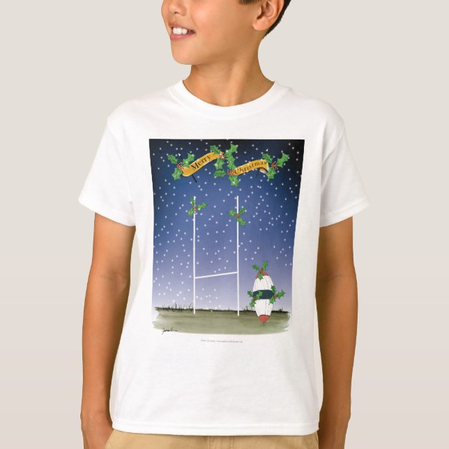 Camiseta xmas do rugby (Frente)