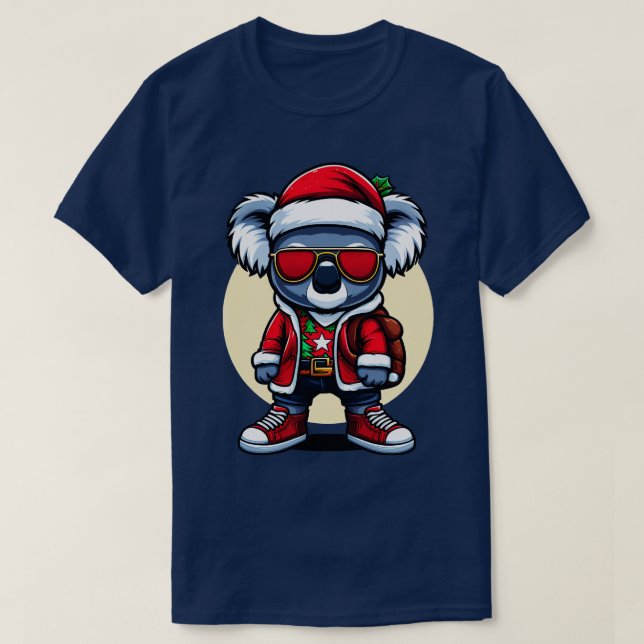 Camiseta Xmas do urso Koala (Frente do Design)