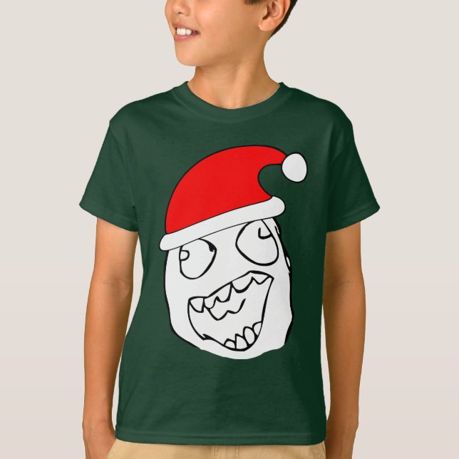 Camiseta Xmas feliz Meme de Derp (Frente)