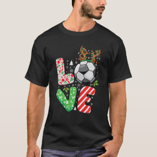 Camiseta Xmas futebolista ama meninos crianças Engraçado Na