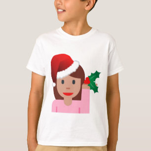 Camiseta xmas information girl emoji