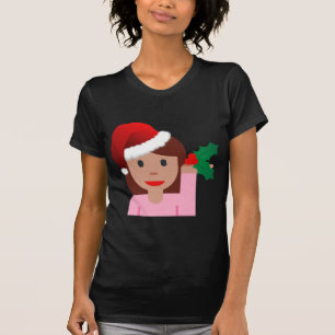 Camiseta xmas information girl emoji