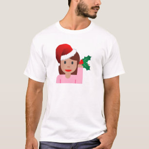 Camiseta xmas information girl emoji