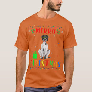 Camiseta Xmas Light German Shorired Pointer Dog Christma