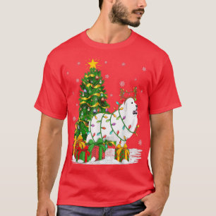 Camiseta Xmas Lighting Correspondente a Reindeer Excelente