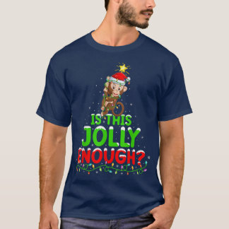 Camiseta Xmas Lighting É Jolly O Suficiente Para O Bonobo C