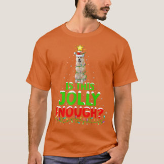 Camiseta Xmas Lighting É Suficiente Em Akita Inu Chris