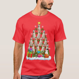 Camiseta Xmas Lighting Matching Labrador Retriever Christma
