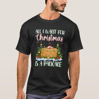 Camiseta Xmas Lighting Santa All I Want For Christmas Is A