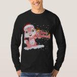 Camiseta Xmas Lighting Tree Santa Hat Rabbit Bunny Christma<br><div class="desc">Xmas Lighting Tree Santa Hat Rabbit Bunny Natal</div>