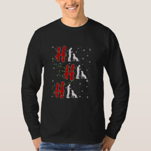 Camiseta Xmas Lights HO HO HO HO HO Dog Trainer Funny Ugly 