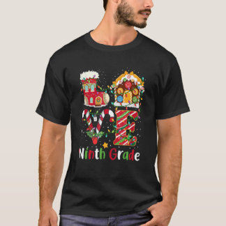 Camiseta Xmas Lights Love Nono Grau Professor Natal