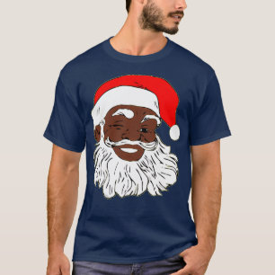 Camiseta XMAS Natal do Papai Noel Negro