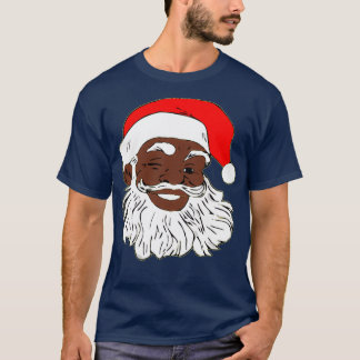 Camiseta XMAS Natal do Papai Noel Negro