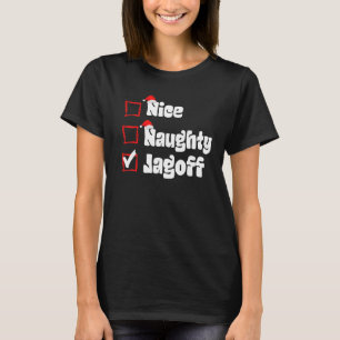 Camiseta Xmas Nice Naughty Jagoff Naughty List Christmas Sa