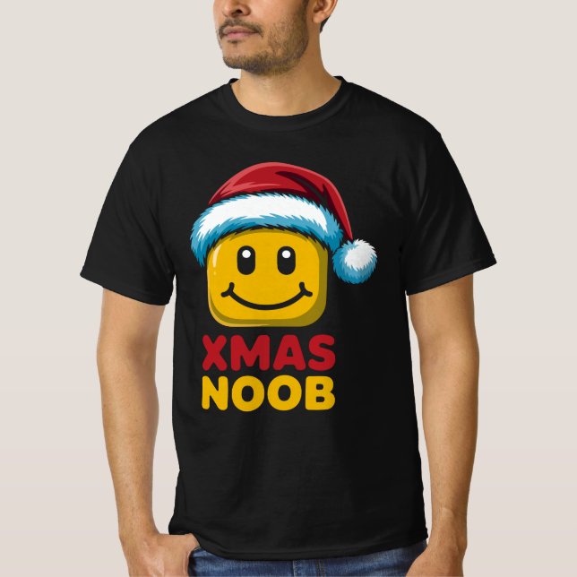 Camiseta Xmas Noob Roblox - Personalized Christmas  Funny   (Frente)
