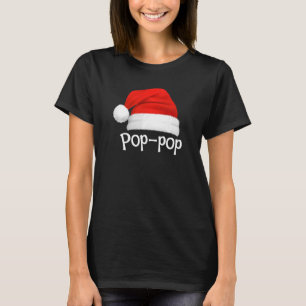 Camiseta Xmas Pajama Correspondente ao Chapéu de Natal Pop