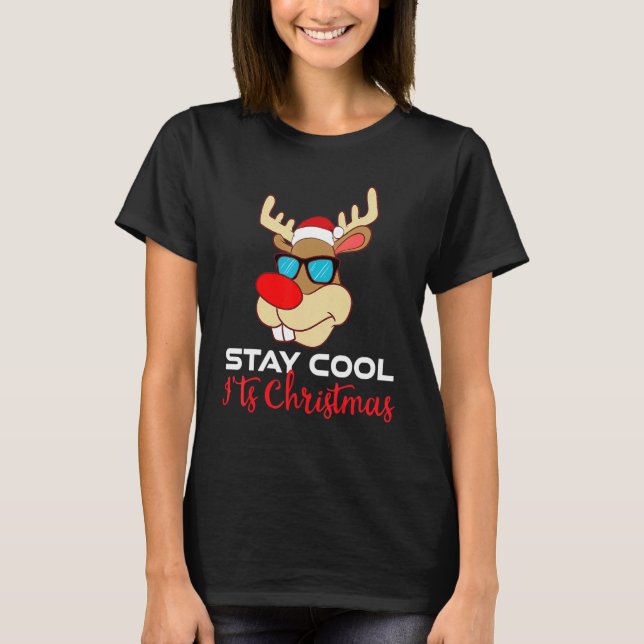 Camiseta xmas red nosed reindeer family Pajama christmas wi (Frente)
