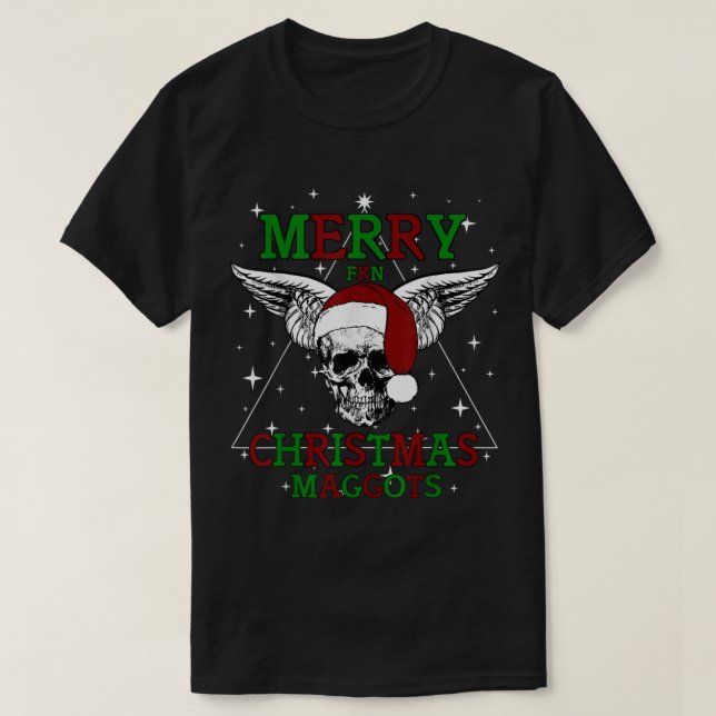 Camiseta XMas Rock and Heavy Metal Feliz - Mag de Natal FKN (Frente do Design)