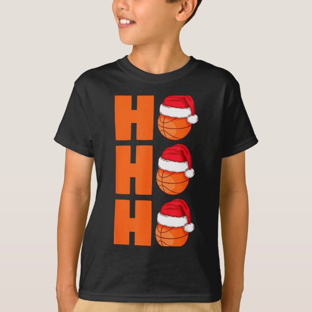 Camiseta Xmas Santa Claus Basketball Christmas  (Frente)