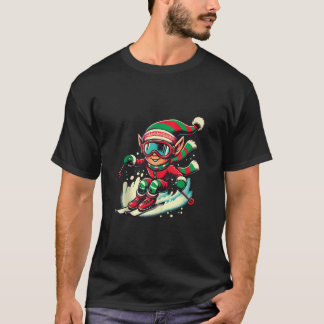 Camiseta Xmas Ski squad team ski lovers Skier Elf skiing Ch