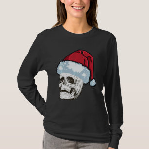 Camiseta Xmas Skull com Rock´n Roll