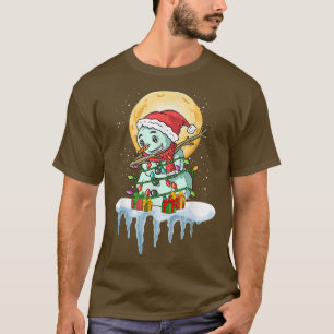 Camiseta XMas Snow Winter Winter Fairy Luzes Snowman Da