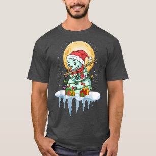 Camiseta XMas Snow Winter Winter Fairy Luzes Snowman Da