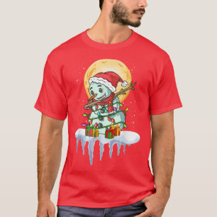 Camiseta XMas Snow Winter Winter Fairy Luzes Snowman Da