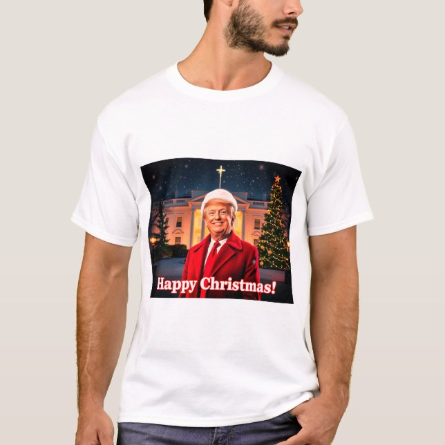 Camiseta Xmas Trump Tshirt, Trump for President Shirt, Chri (Frente)