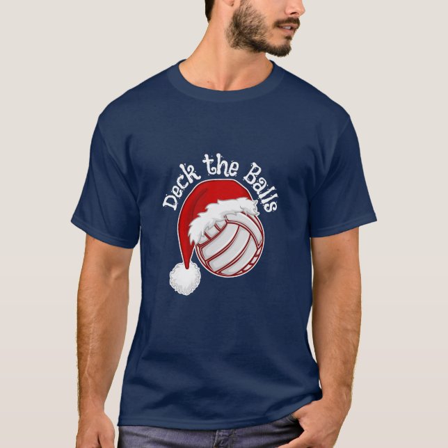 Camiseta Xmas Volleyball Christmas sweaters and other (Frente)