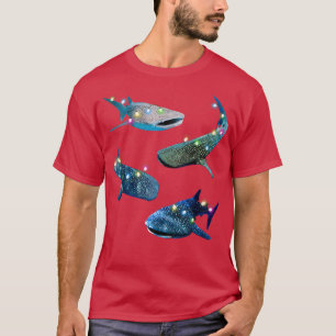 Camiseta XMcomo Peixes do Mar do Tubarão Pescado Baleias de