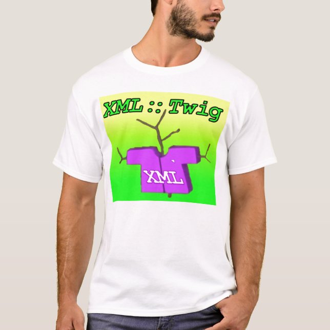 Camiseta XML:: Galho, o t-shirt (Frente)