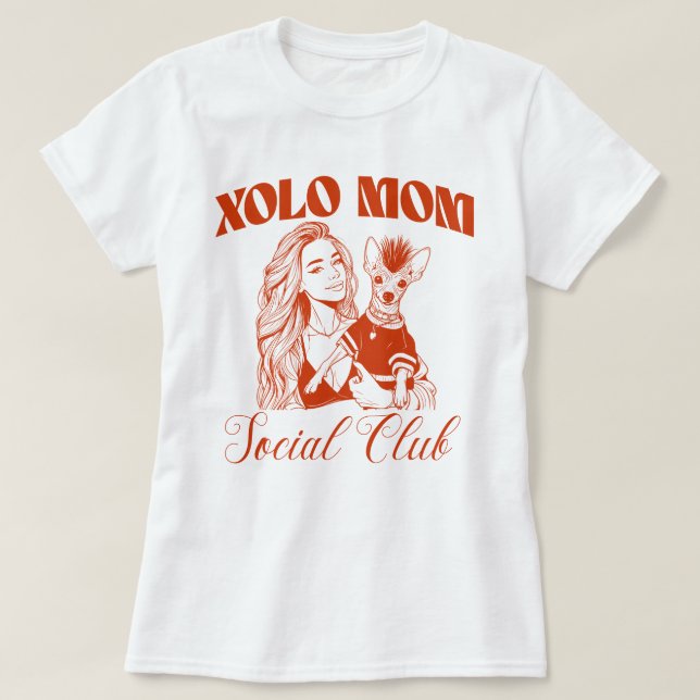 Camiseta Xolo Dog Mãe Social Club Women (Frente do Design)