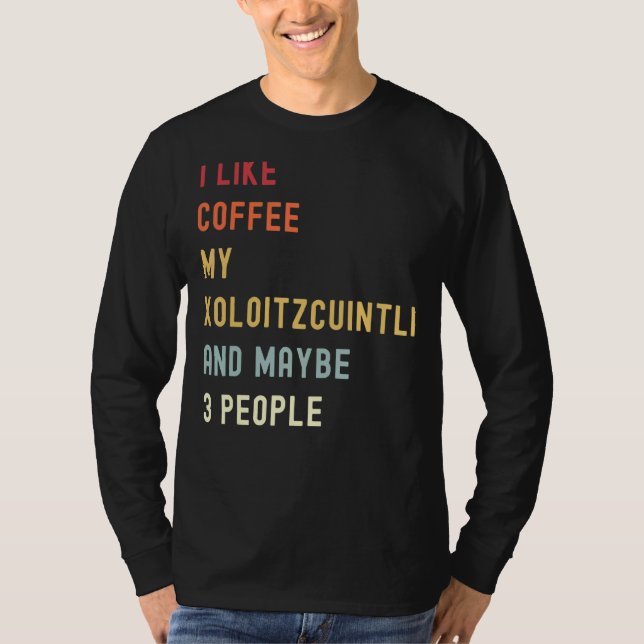 Camiseta Xoloitzcuintli Cachorro E Café (Frente)