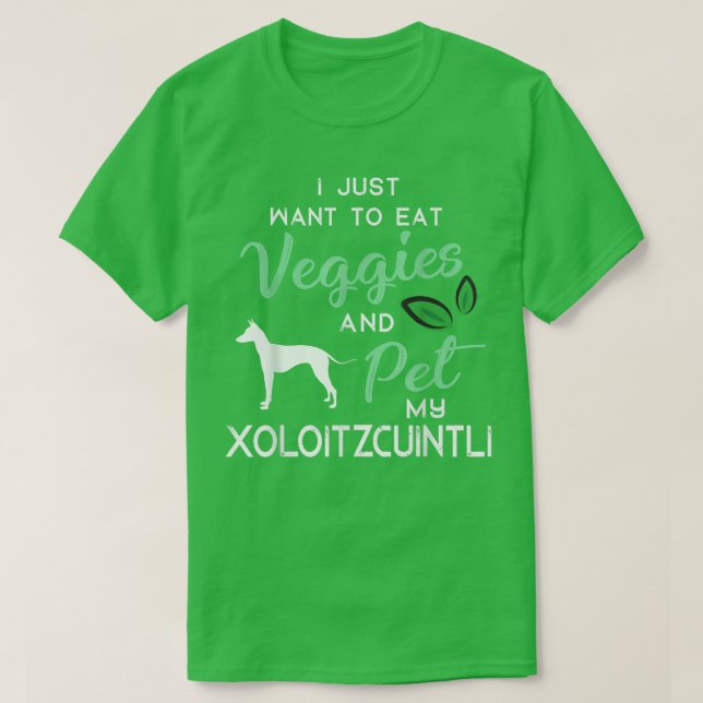 Camiseta Xoloitzcuintli Dog Charuto dono Xmas Aniversário (Frente do Design)