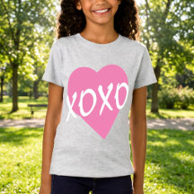 XOXO Abraços Brancos Beijos Coração Rosa Menina Ci