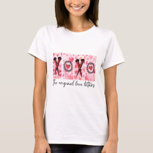 Camiseta Xoxo As Letras De Amor Originais Verificadas Valen