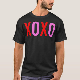 Camiseta XOXO Dia dos Namorados Homens Mulheres Fofo Dia do