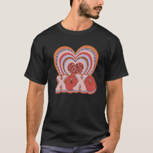 Camiseta XOXO Heart Hugs and Kisses Dia de os namorados Gro