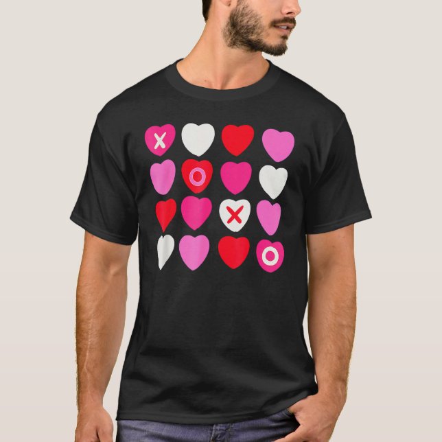 Camiseta XOXO Hearts Valentine's Day  for Him Her Kids (Frente)