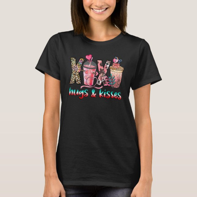 Camiseta Xoxo Hugs And Kisses, Funny Valentine's Day Patter (Frente)
