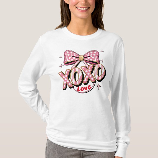 Camiseta XOXO Love Valentines Day (Frente)
