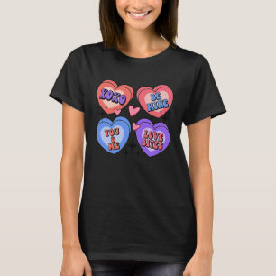 Camiseta XOXO Ser Dias de os namorados De Professores Retro