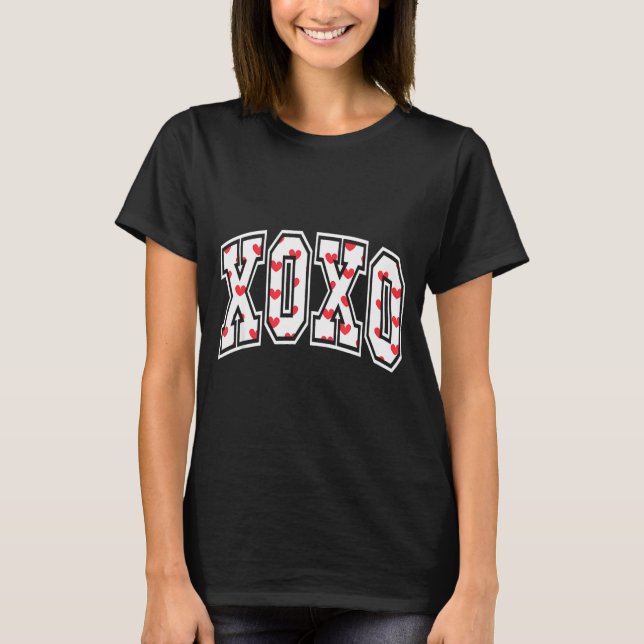 Camiseta Xoxo Valentine Heart Retro Valentine For Men Women (Frente)