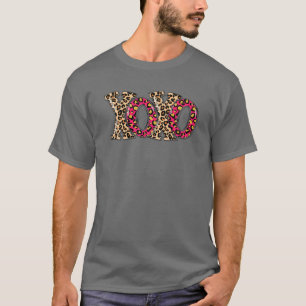 Camiseta Xoxos Leopard Heart Love Happy Valentines Day Gift