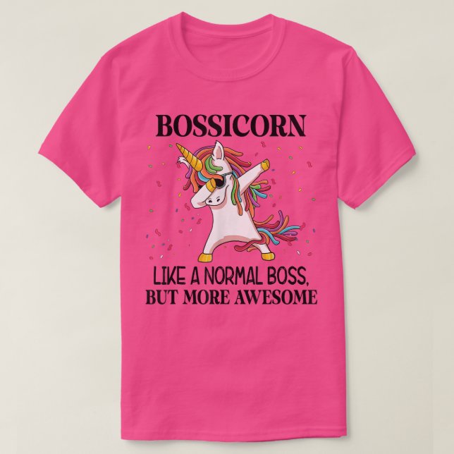 Camiseta XQDl Bossicorn Como Um Chefe Normal Dabbing (Frente do Design)